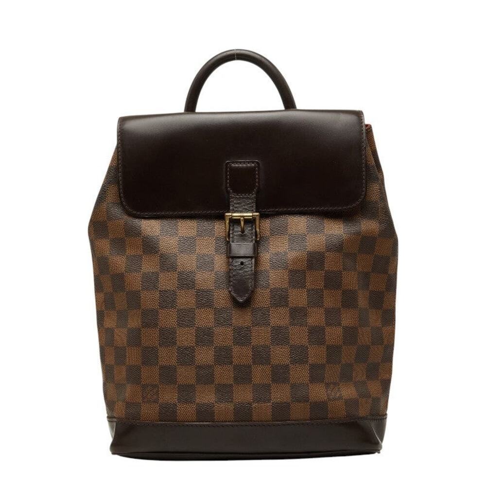 Louis Vuitton Damier Ebene Soho Backpack Brown